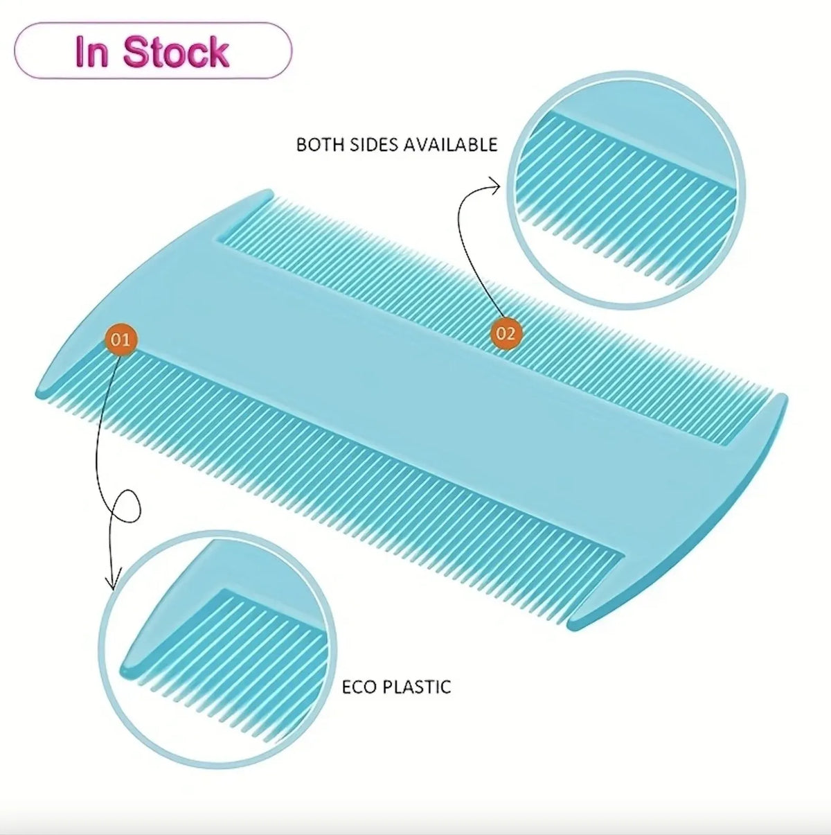 6PCS Flea Metal Lice Cat Dog Deshedding Removal Tear Stain Brush Pet Grooming Comb Kit Tool